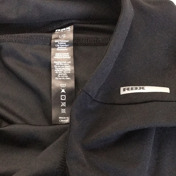 RBX Black Multi Ankle Leggings Size Large - Picture 6 of 7